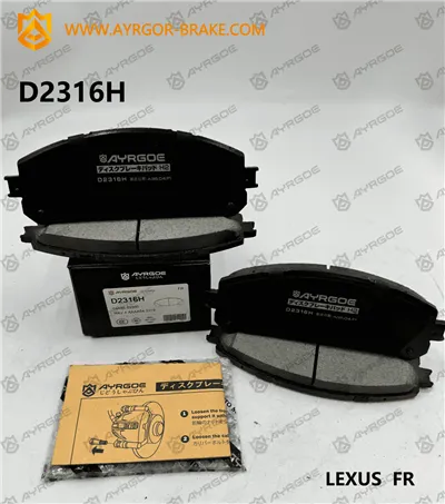 D2316H Brake Pads for LEXUS RX AL10 and TOYOTA SIENNA XL30 and HIGHLandER XU50