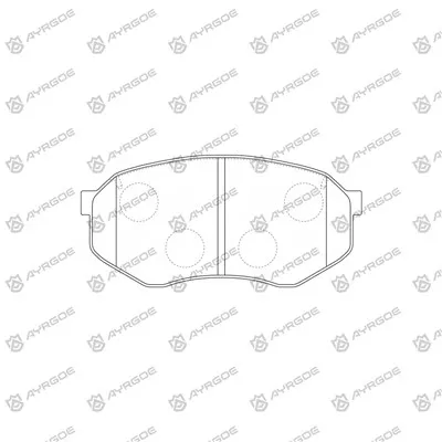 D3043 Brake Pads for HONDA Prelude BB9